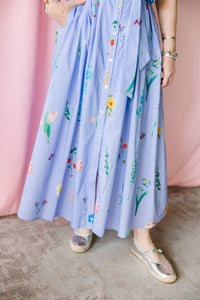 Periwinkle Floral Dress