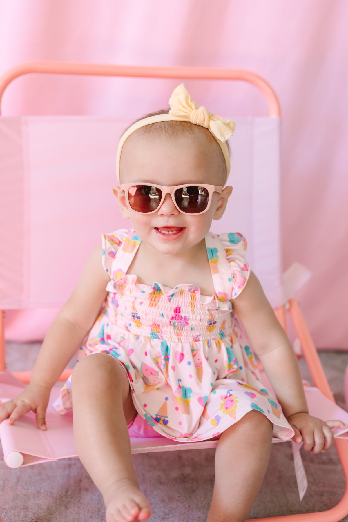 Ice Cream Crew Smocked Top with Bloomers