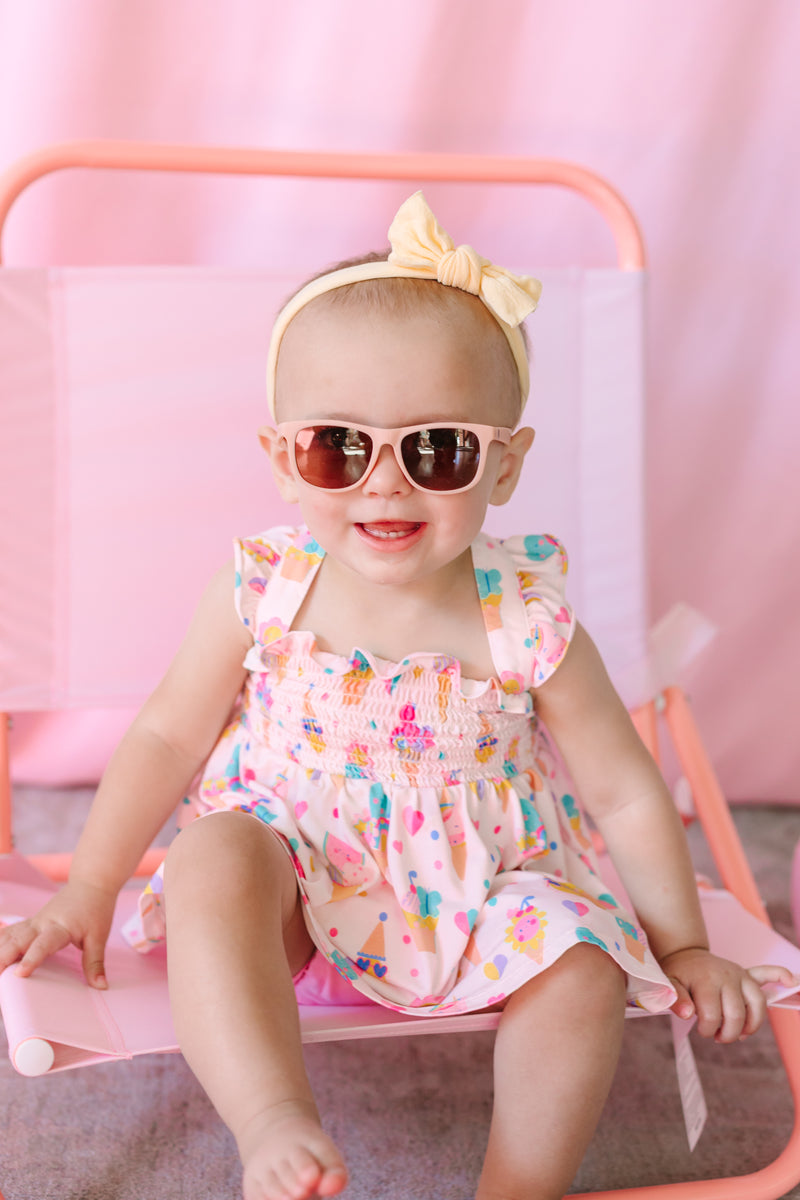 Ice Cream Crew Smocked Top with Bloomers 3-6M