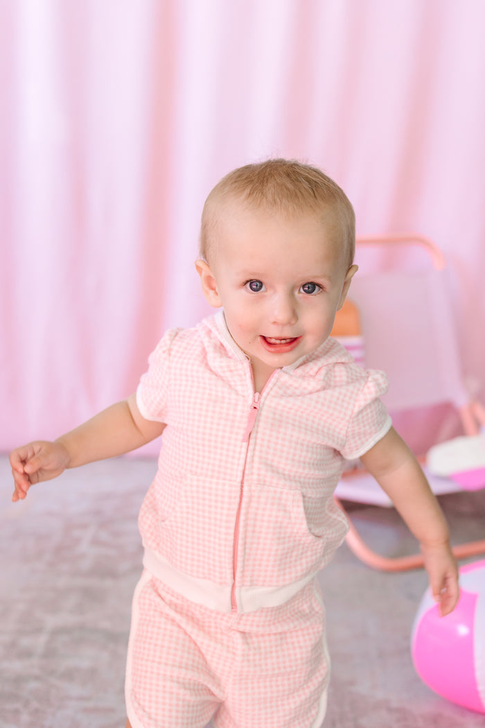 Gingham Swim Cover-Up