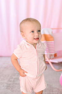 Gingham Swim Cover-Up