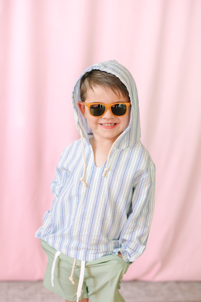 Chambray/Blue Striped Top