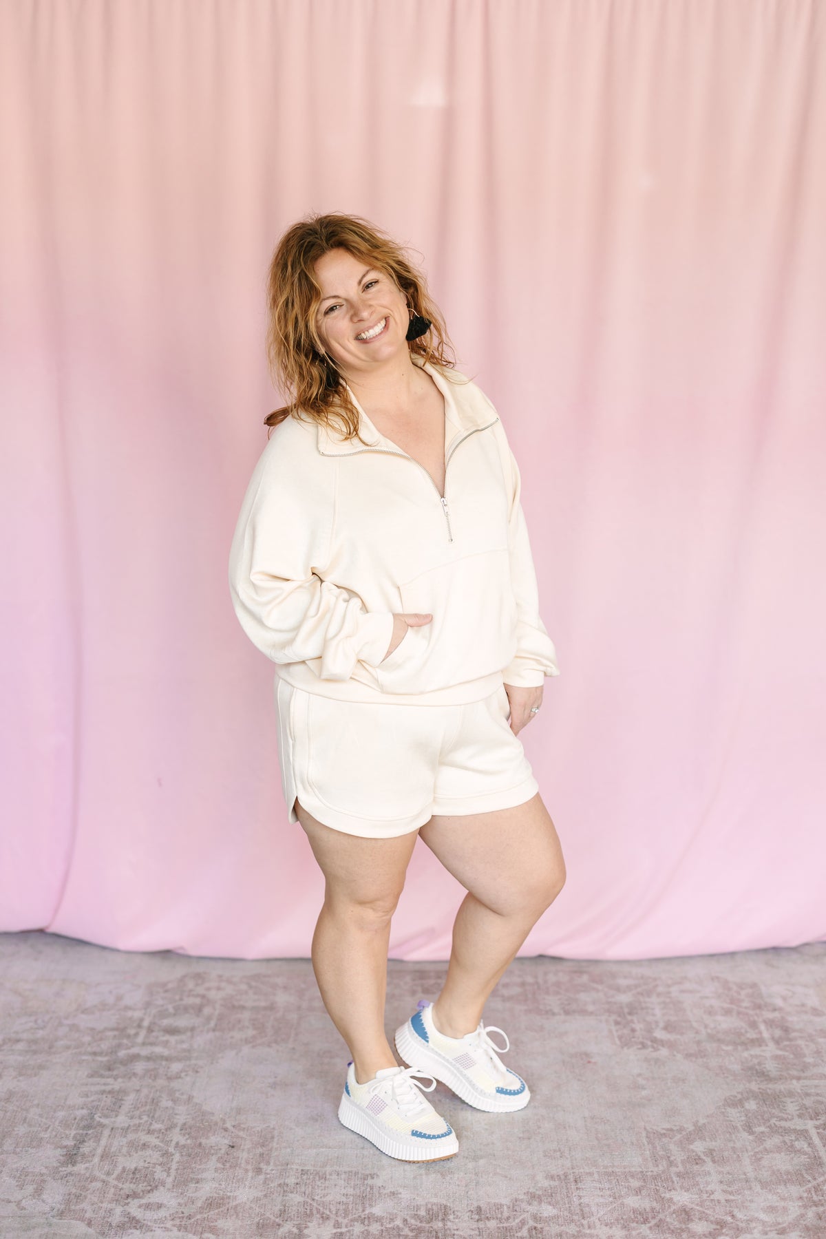 Alpaca Half-Zip Collar Pullover