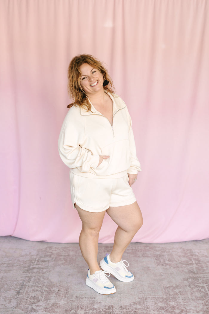 Alpaca Half-Zip Collar Pullover