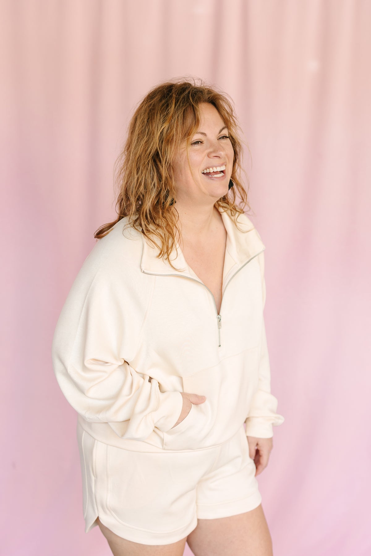 Alpaca Half-Zip Collar Pullover