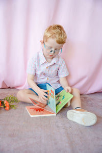 Pink/Peach/Blue Plaid Shirt