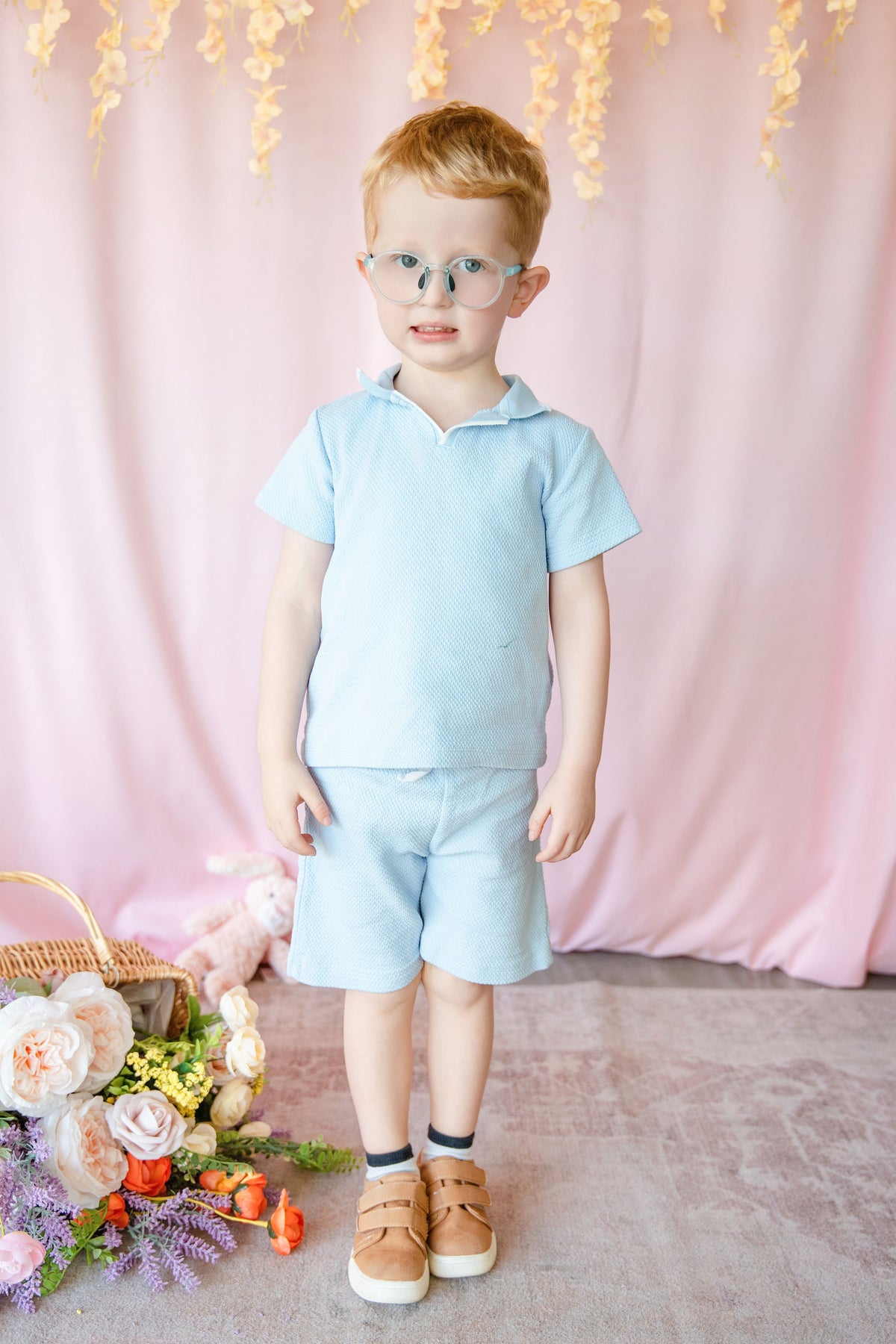 Light Blue 2-Piece Short Set