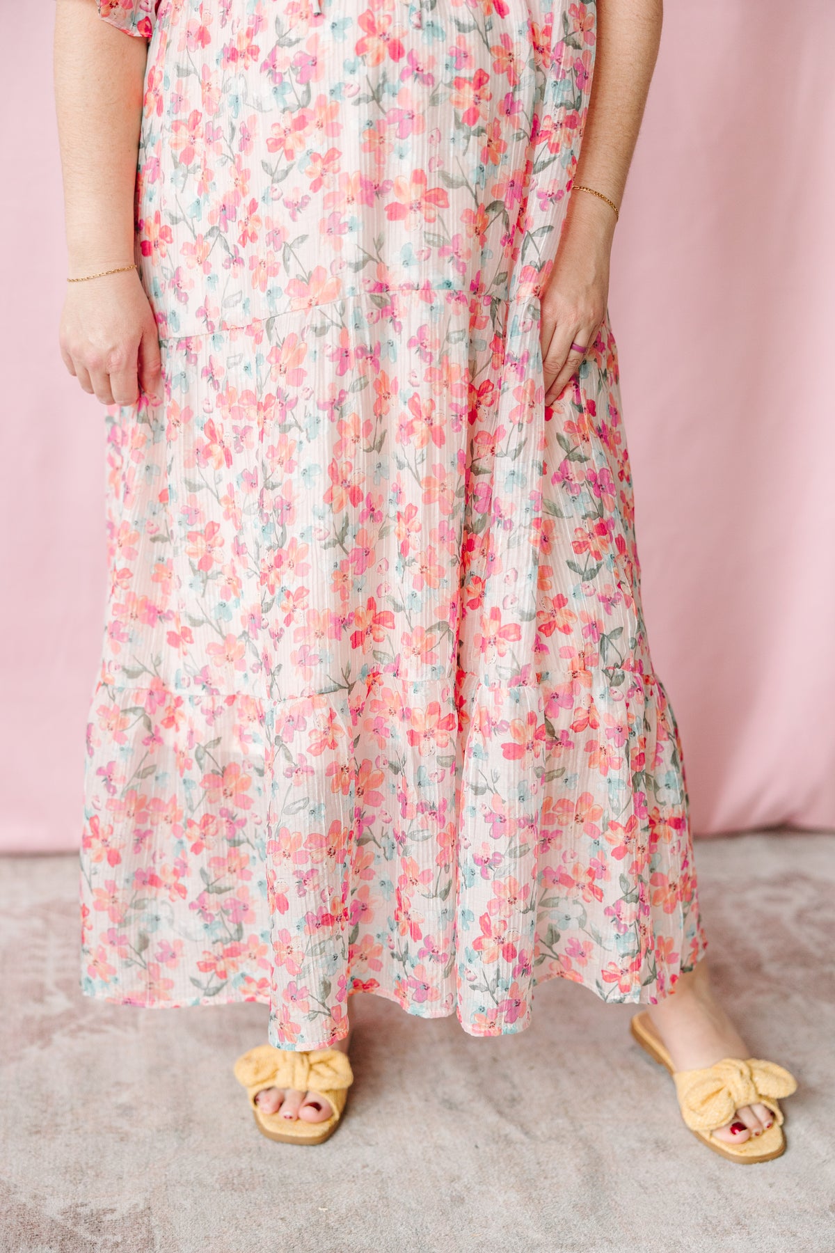 Pink Multi Floral Maxi