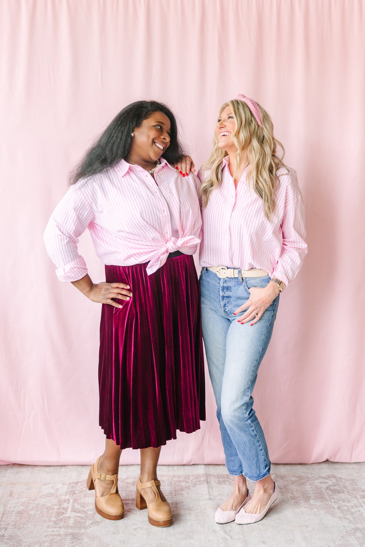 Pink Stripe Button Down