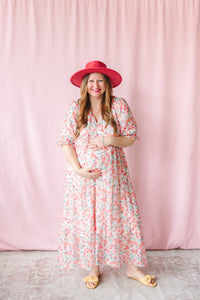 Pink Multi Floral Maxi