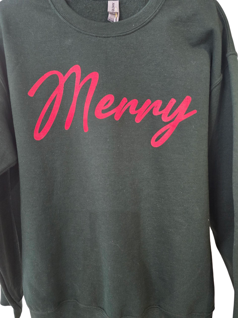 Hunter Green Merry Sweatshirt