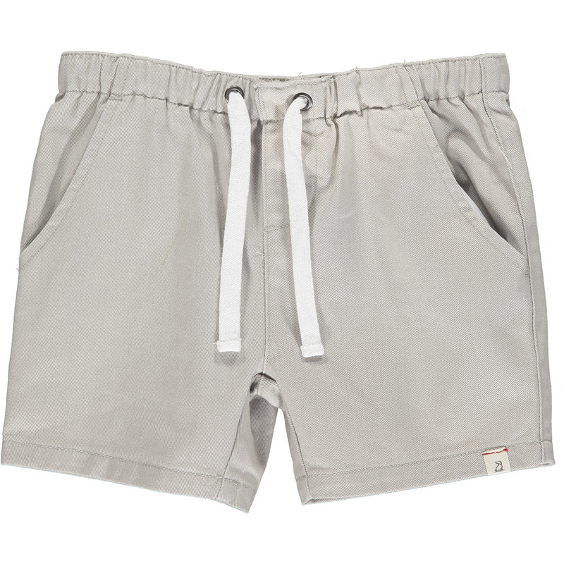 Pale Grey Hugo Twill Shorts