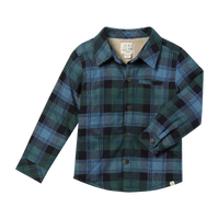 Navy/Blue/Green Plaid Shacket