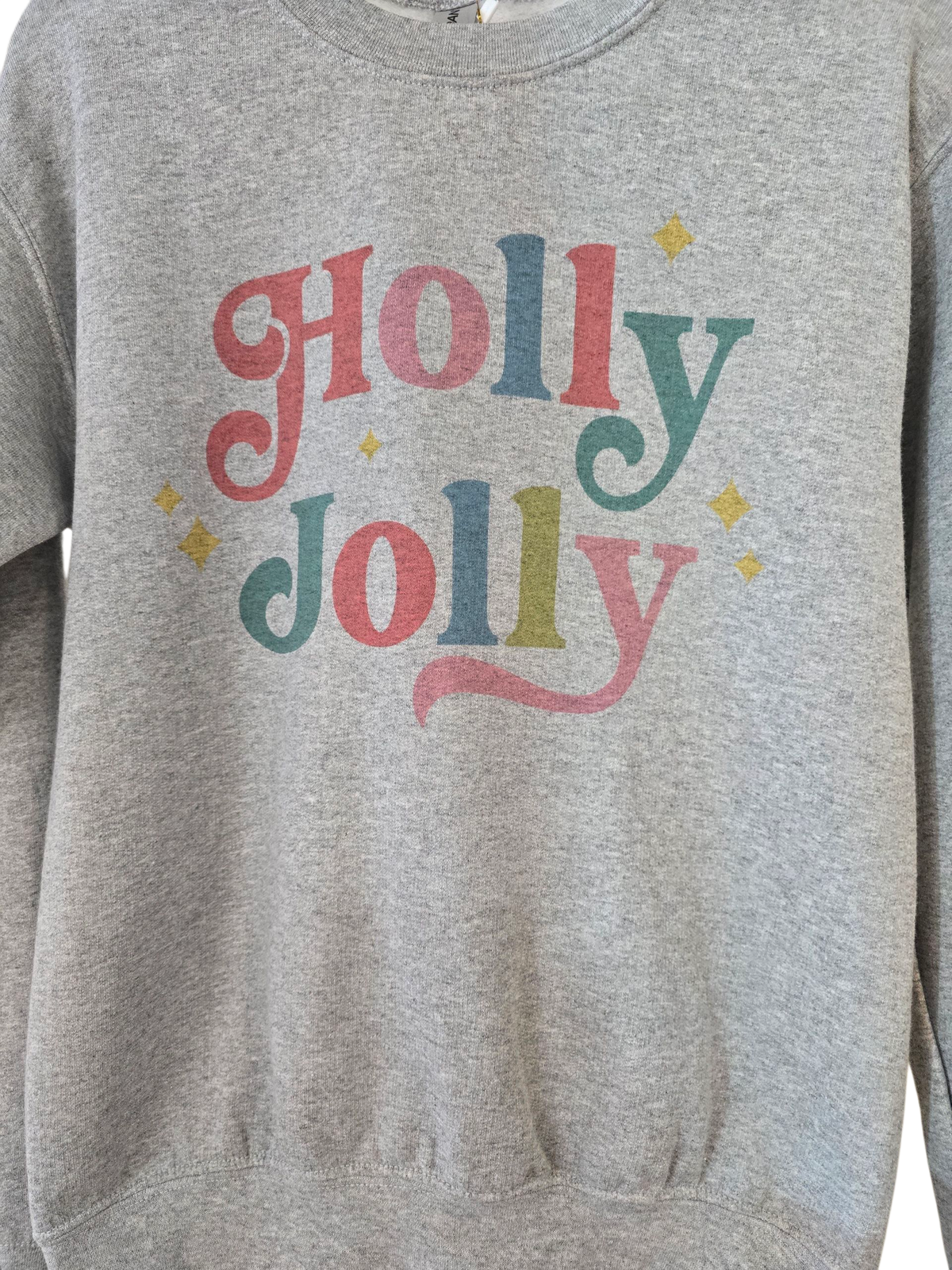 Heather Gray Holly Jolly Sweatshirt