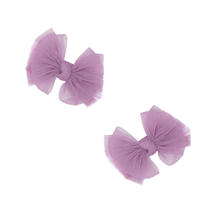 Baby Bling® 2-Pack Tulle Baby FAB® Hair Bow Clips