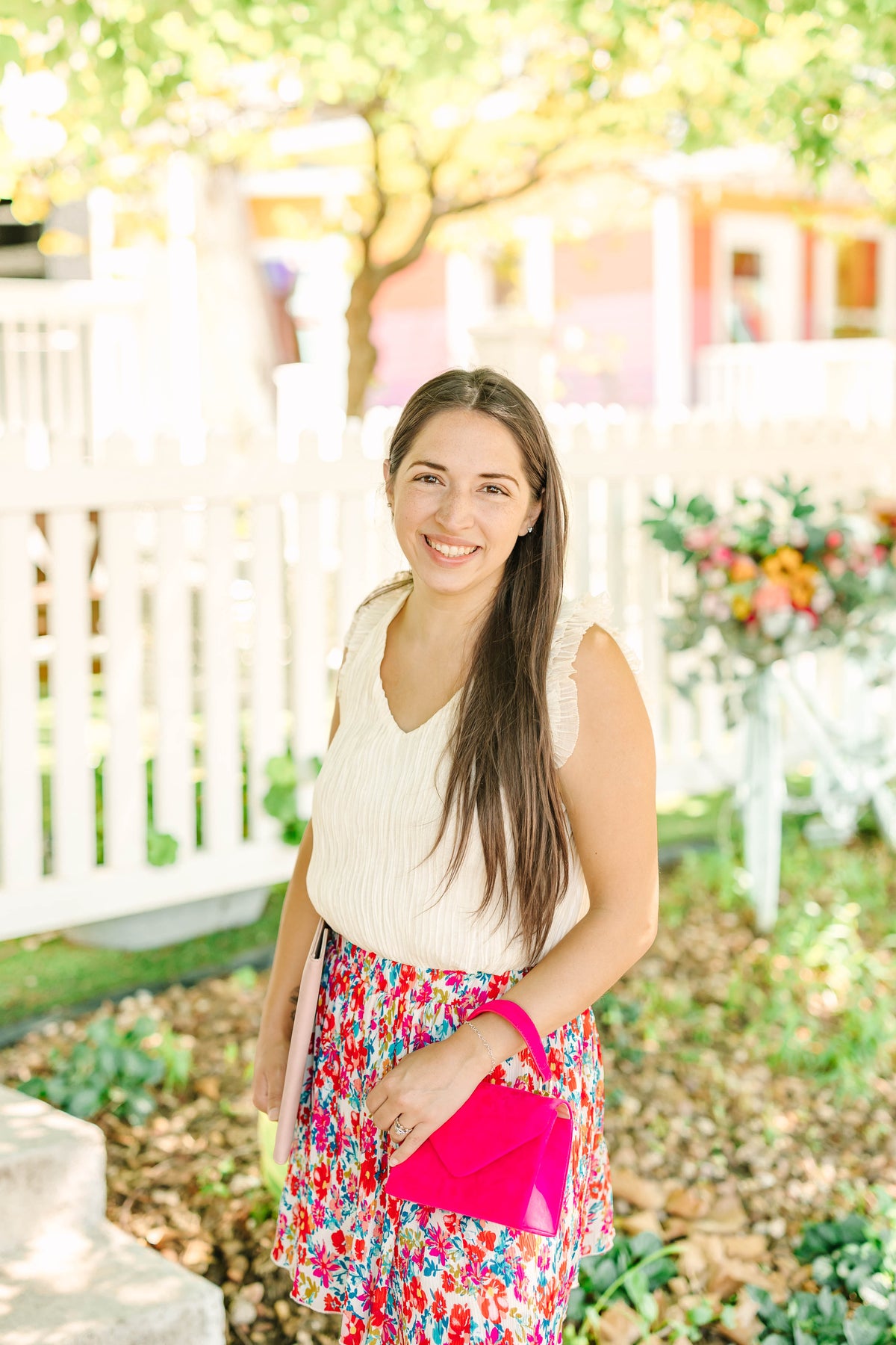 Chiffon Shirred Top