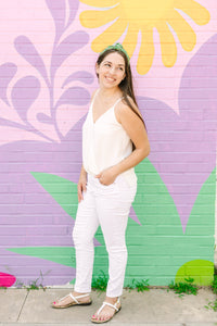 White Surpliced Camisole
