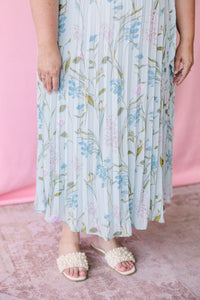 Leida Pleated Midi Dress