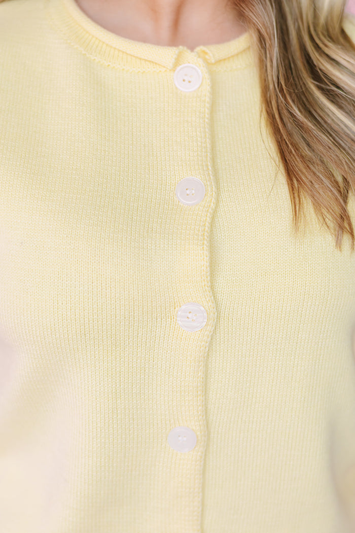 Butter Yellow Sweater Top