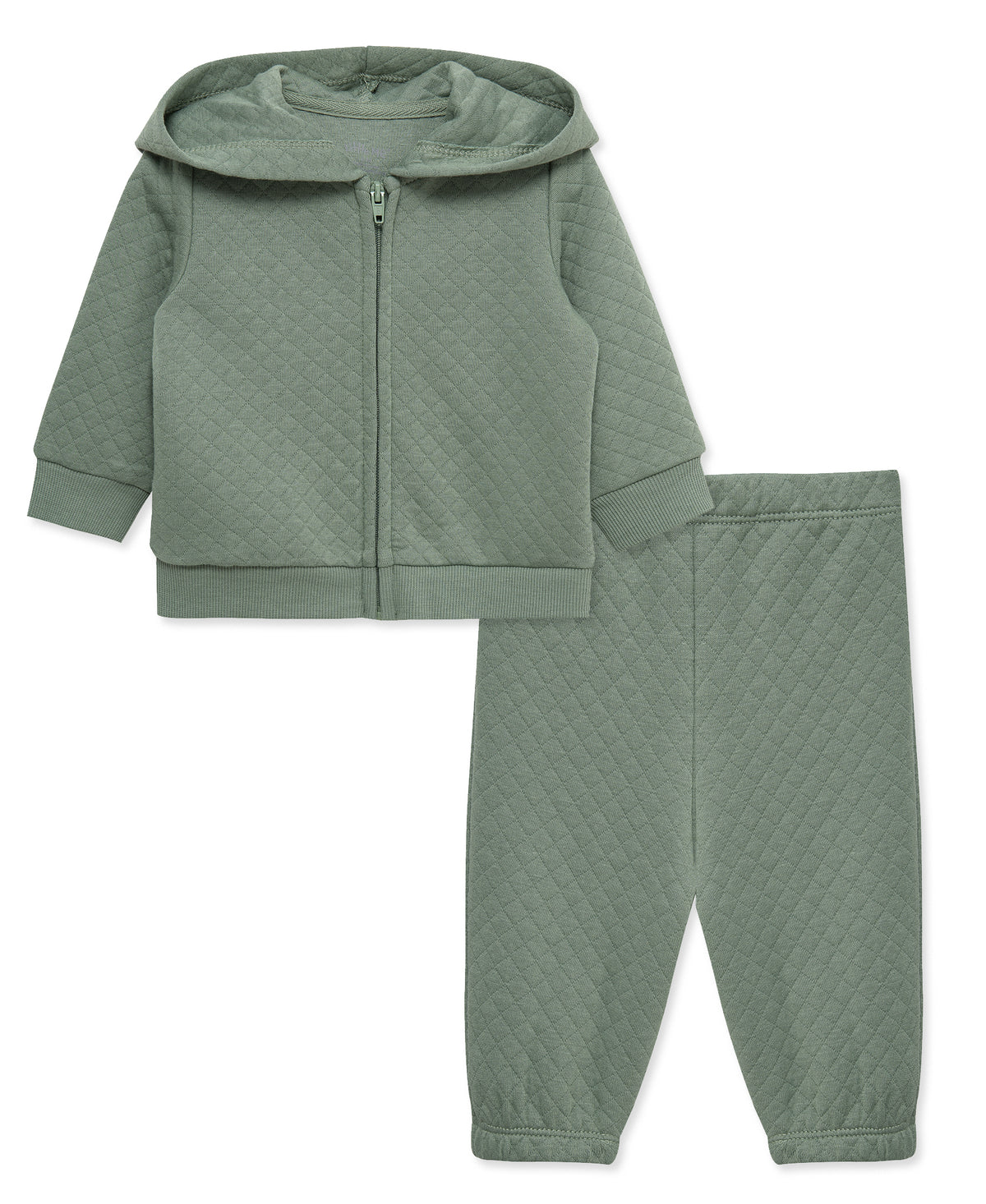 Green Quilt Jacket Set
