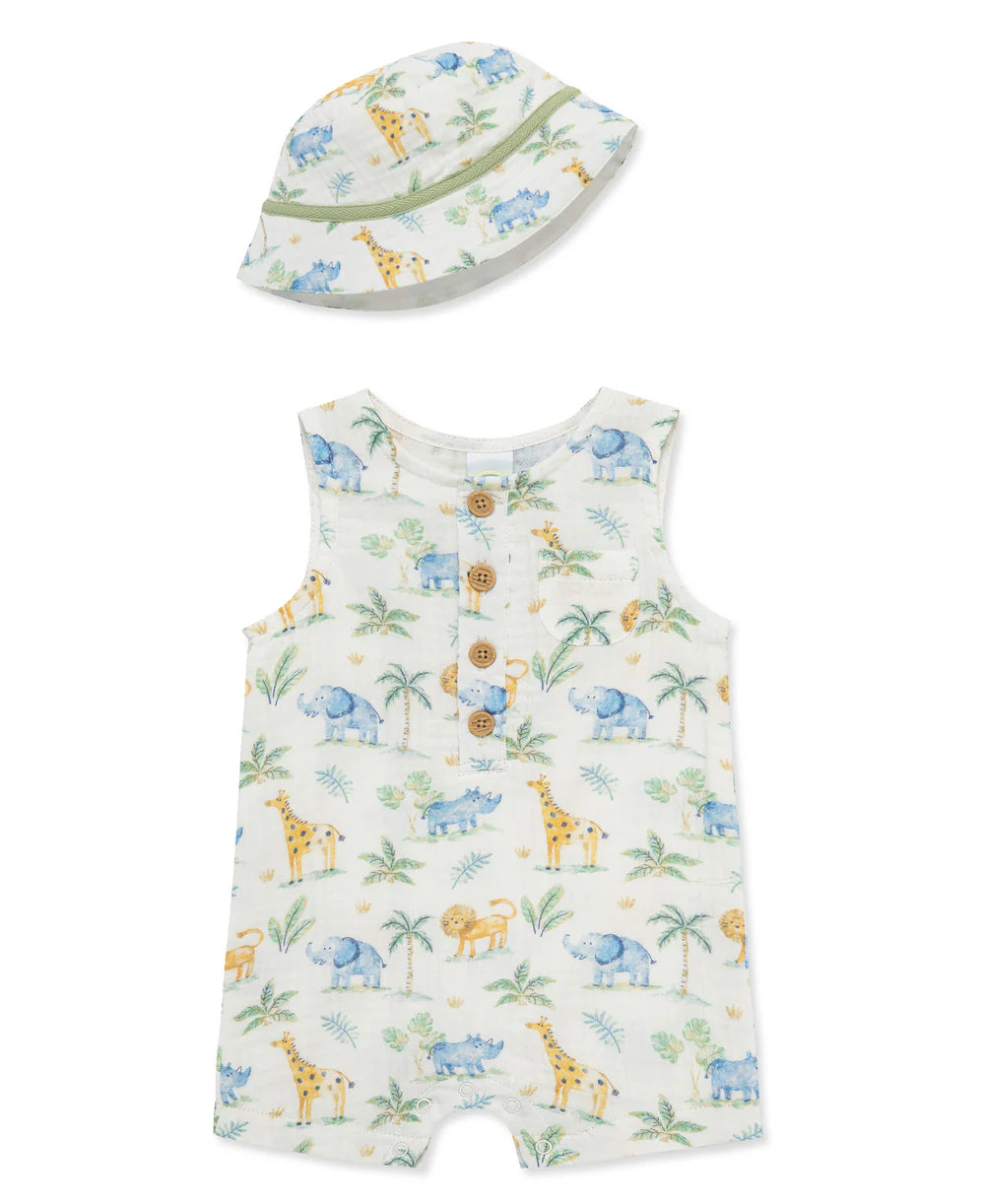 Jungle Romper with Hat