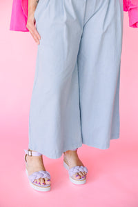 Mineral Washed Cropped Pants
