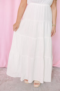 White Ruffle Trim Sundress