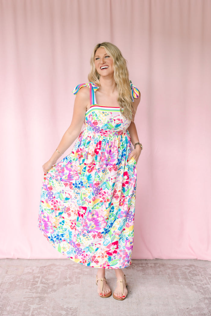 Spring Bloom Midi Dress