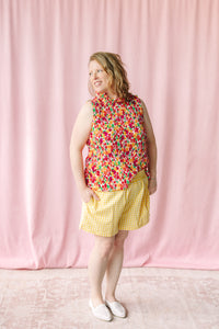Watercolor Floral Top