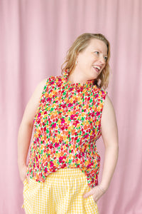 Watercolor Floral Top