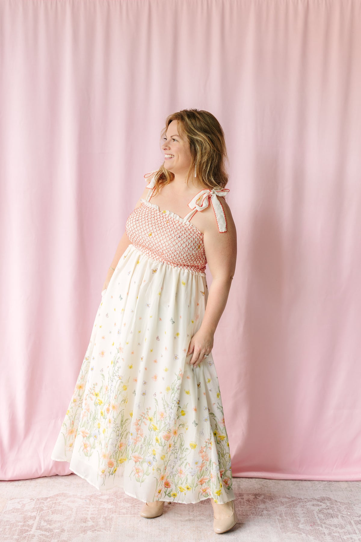 Ivory Multi Garden Dress