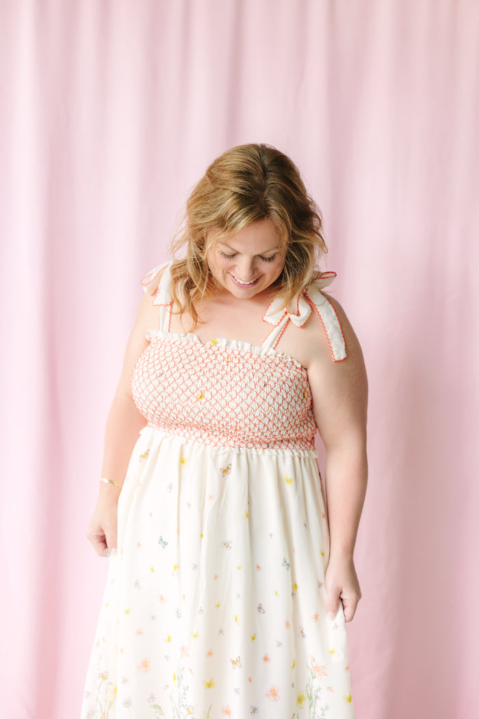 Ivory Multi Garden Dress