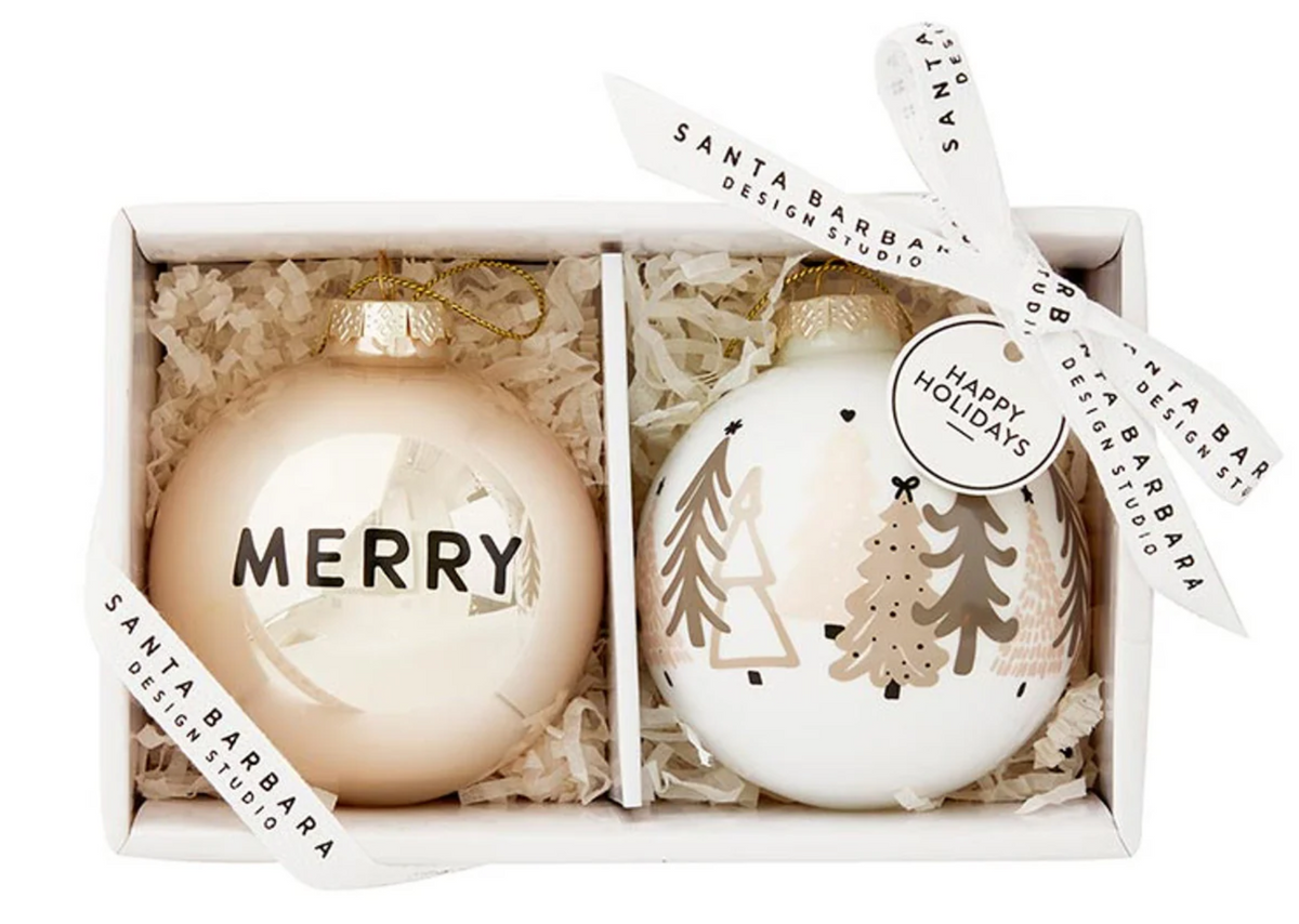 Glass Ornament Set