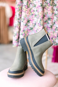 Hunter Green Bootie