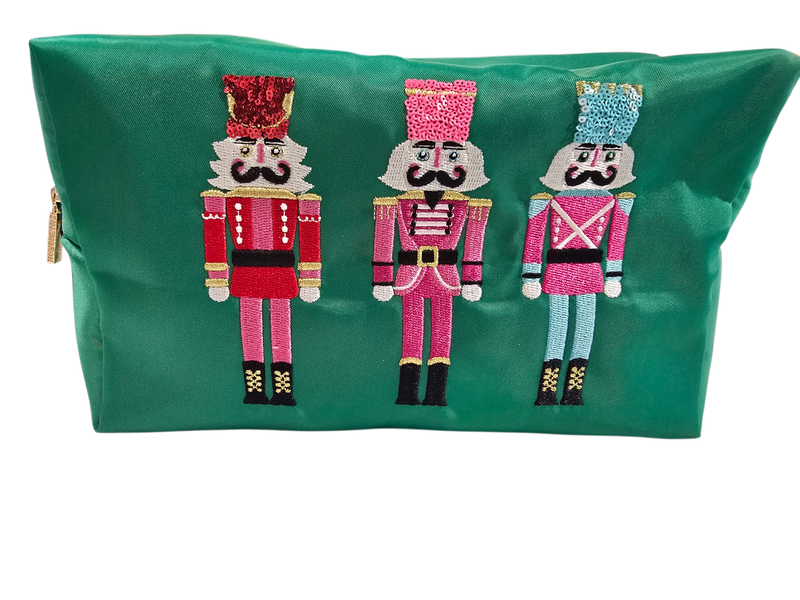 Green Nutcracker Zip Pouch