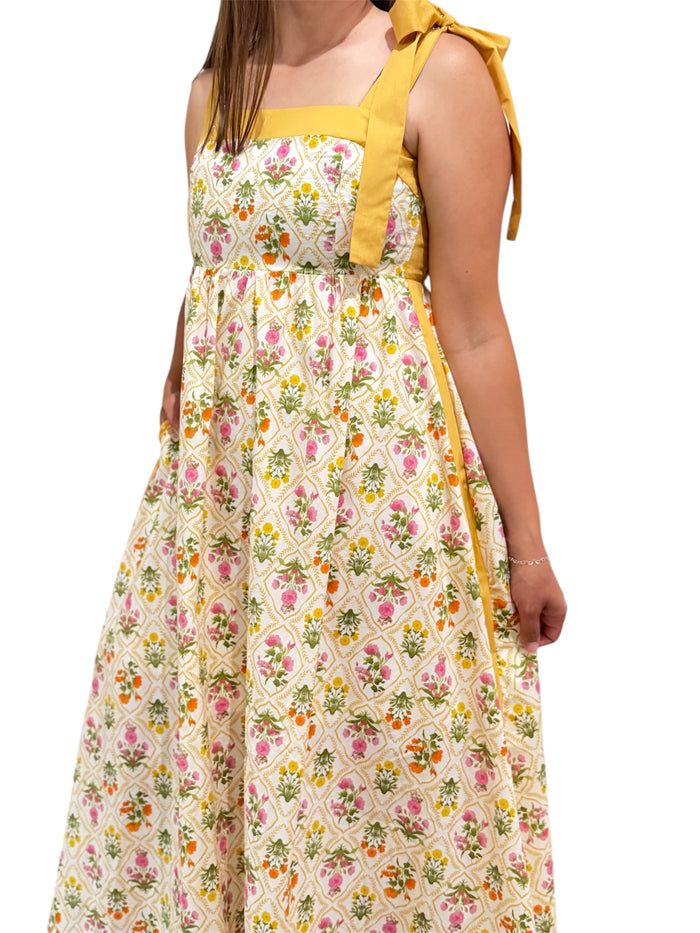 Vintage Floral Maxi Dress