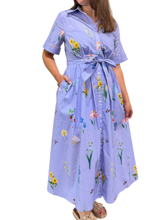 Periwinkle Floral Dress