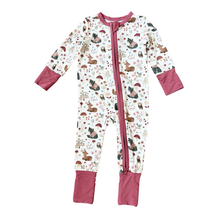 Pink Woodland Animals PJs