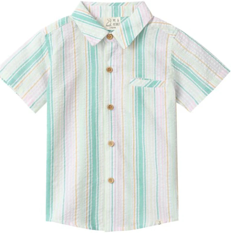 Green/Gold Striped Shirt