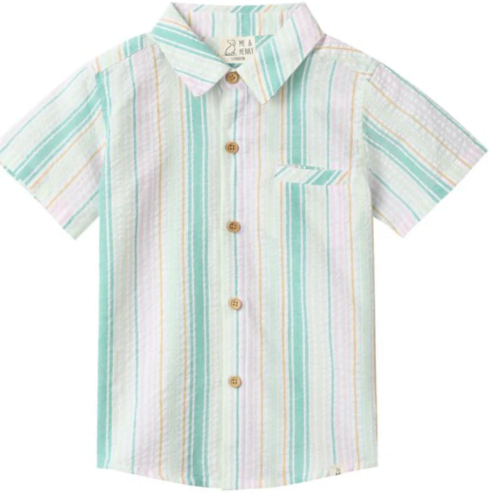 Green/Gold Striped Shirt