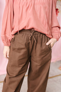 Rust Boho Blouse