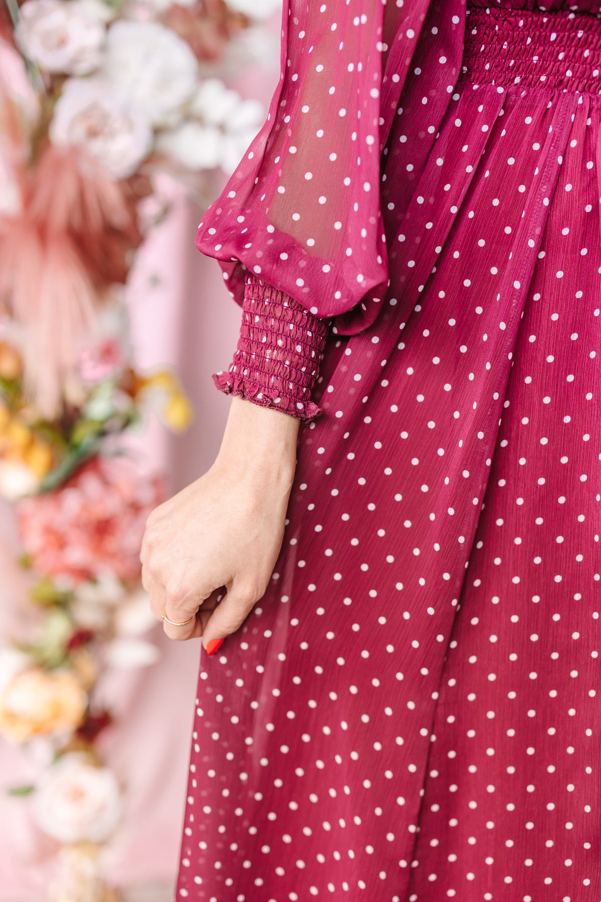 Mulberry Polka Dot Maxi