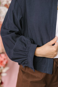Navy Placket Jacket