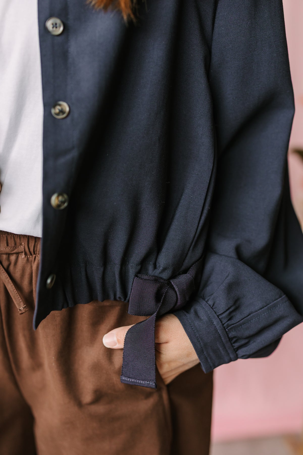 Navy Placket Jacket