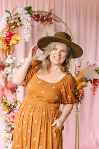 Embroidered Tiered Maxi Dress