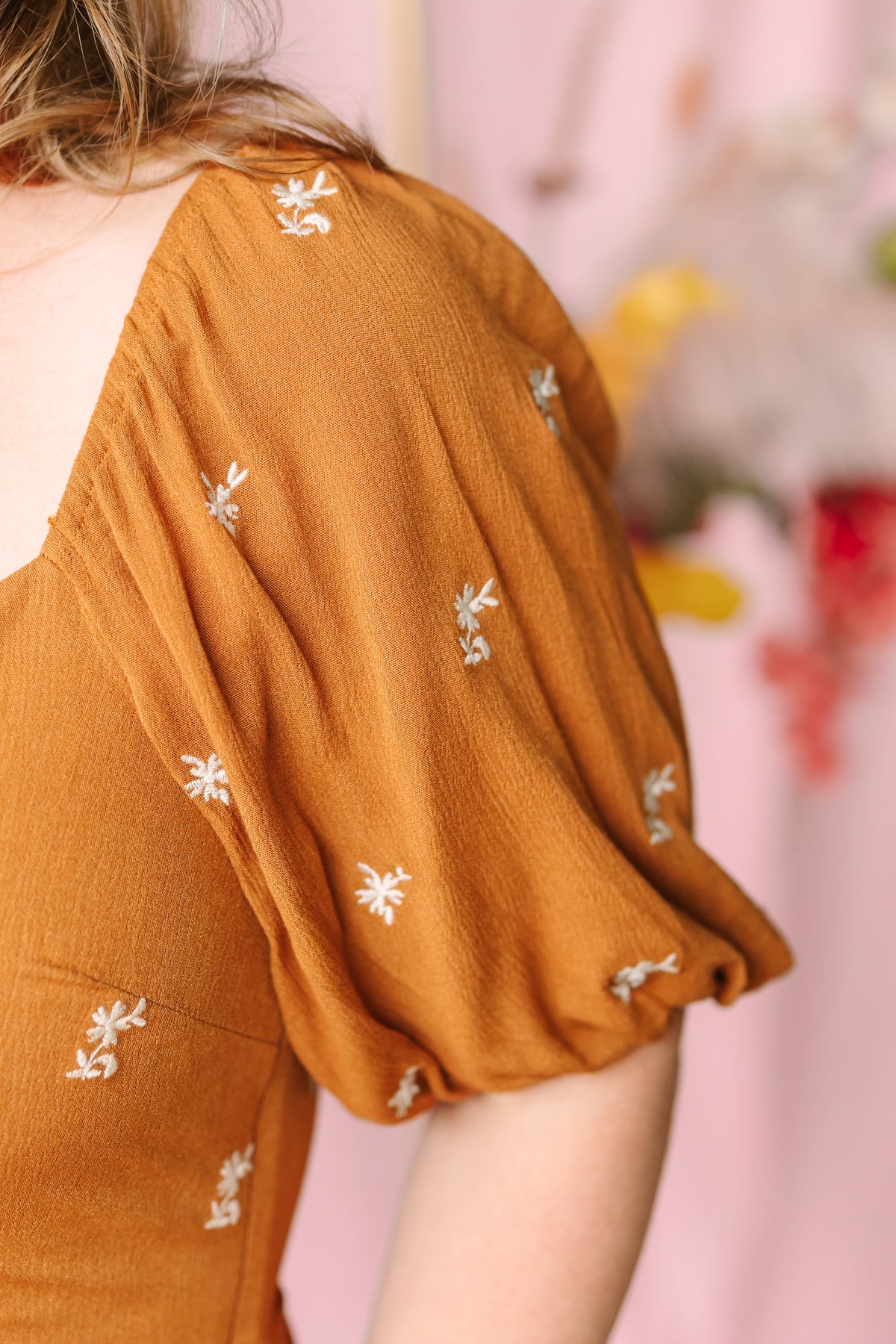 Embroidered Tiered Maxi Dress