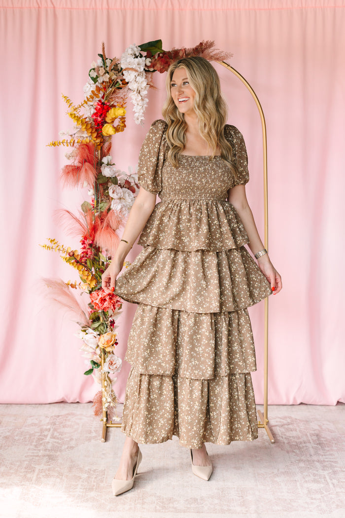 Victorian Floral Maxi Dress