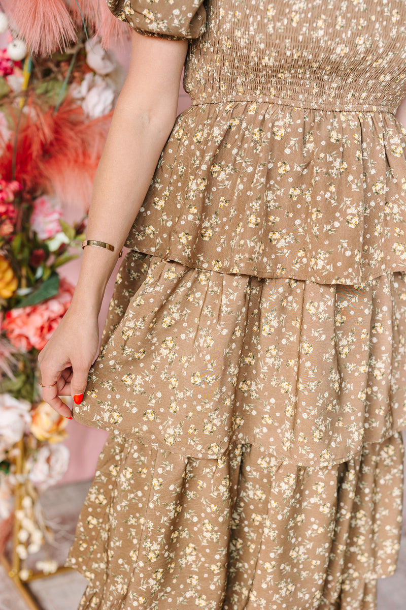 Victorian Floral Maxi Dress