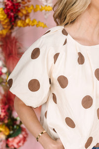 Polka Dot Bubble Top