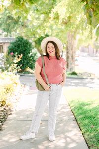 Marsala Mock Neck Sweater
